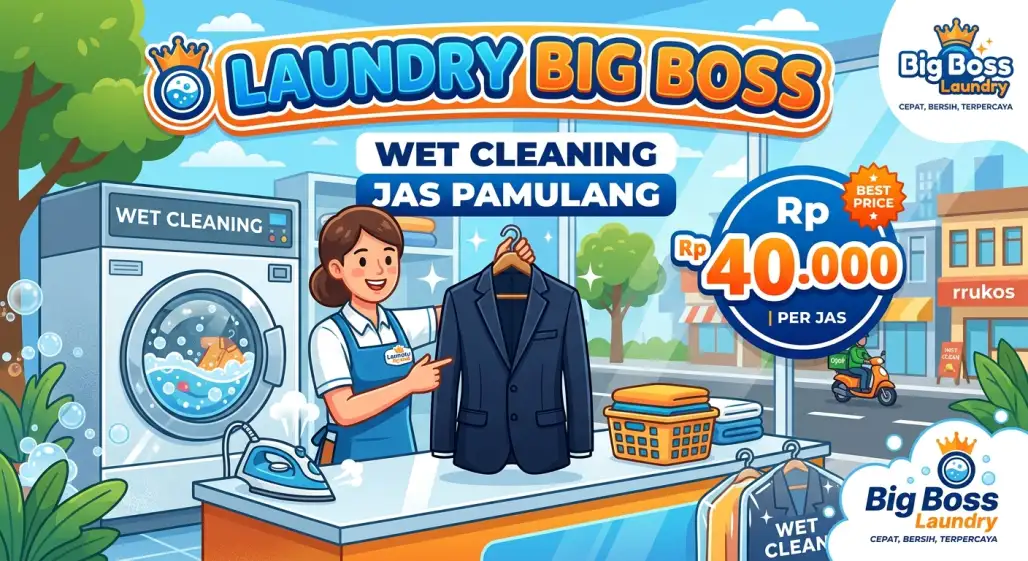 Jas (Atas) Wet Cleaning