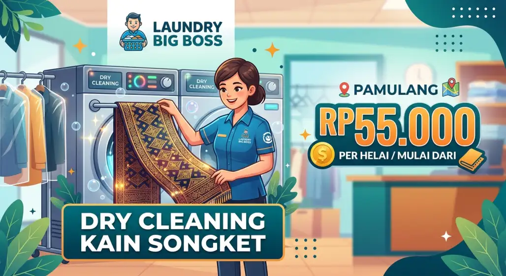 Kain Songket Panjang Dry Cleaning