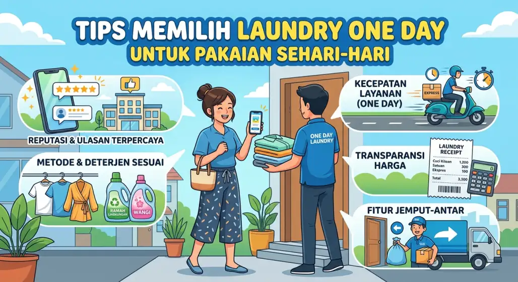 Tips Memilih Laundry Oneday untuk Pakaian Sehari-hari