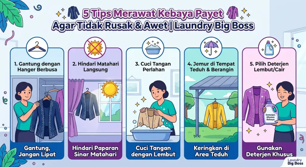 5 Tips Merawat Kebaya Payet Agar Tidak Rusak & Awet